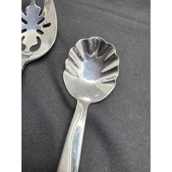 Cuisinart Riverside 5-Piece Stainless Steel Assorted Sugar Serving Teaspoon Tabl - Picture 5 of 12